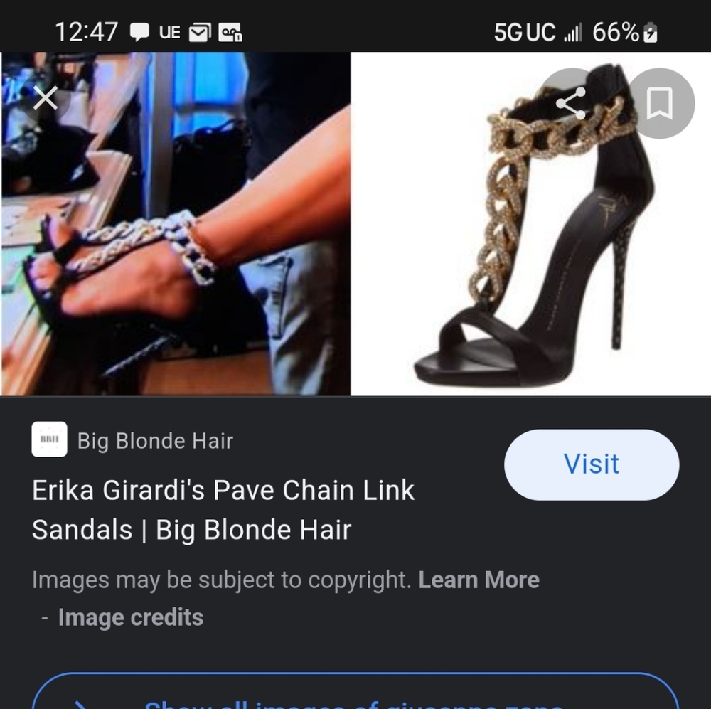 Guisppe Zanotti Rhinestone Chain Heels